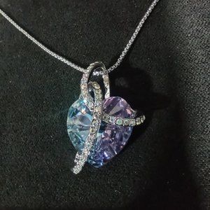 Swarovski Color Change Heart Pendant Necklace